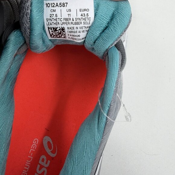Asics Women's GEL-Nimbus 22 Running Shoes size 11 1012A587 Sheet Rock Gray/White - Picture 9 of 10